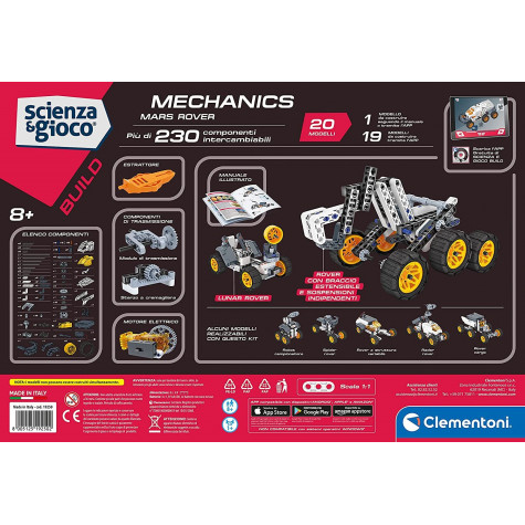 CLEMENTONI Science&Play Mechanická laboratoř NASA Vozítko Mars