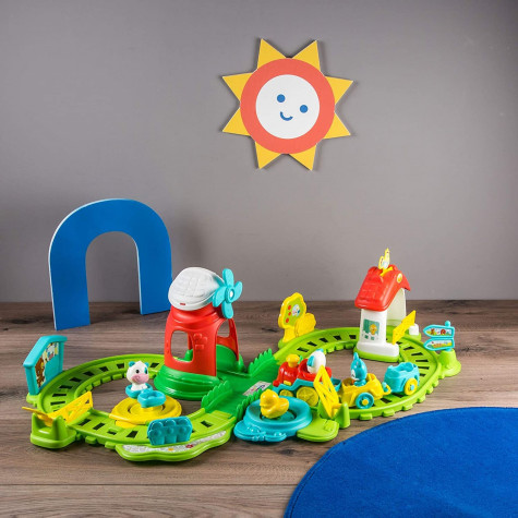 CLEMENTONI BABY Interaktivní hrací sada vláček na farmě se zvuky ~ 4
