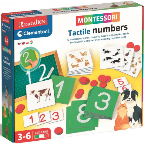 CLEMENTONI Sada Montessori: Hmatové číslice ~ 1