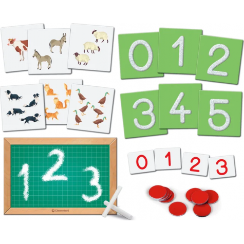 CLEMENTONI Sada Montessori: Hmatové číslice