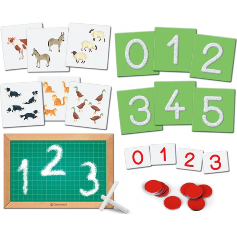 CLEMENTONI Sada Montessori: Hmatové číslice ~ 2