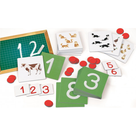 CLEMENTONI Sada Montessori: Hmatové číslice ~ 4
