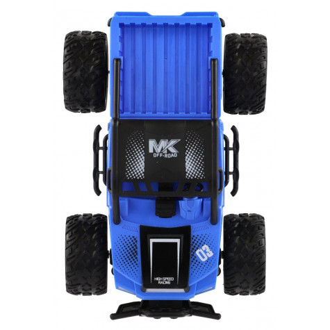 Auto RC buggy pick-up terénní modré 22cm 27MHz na baterie se světlem