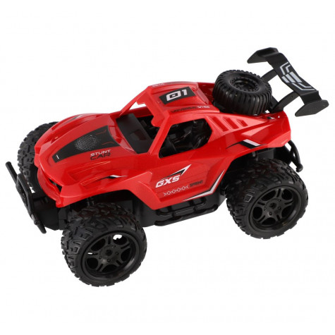 Auto RC buggy terénní červené 23cm 27MHz na baterie se světlem ~ 3