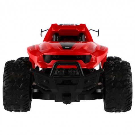 Auto RC buggy terénní červené 23cm 27MHz na baterie se světlem ~ 4