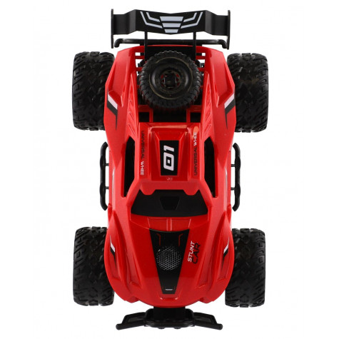 Auto RC buggy terénní červené 23cm 27MHz na baterie se světlem ~ 7