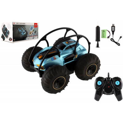 Auto RC kaskadérské otáčecí voděodolné 22cm 24MHz na baterie