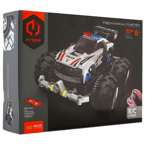 Auto RC policejní stavebnice plast 2,4MHz na baterie ~ 2