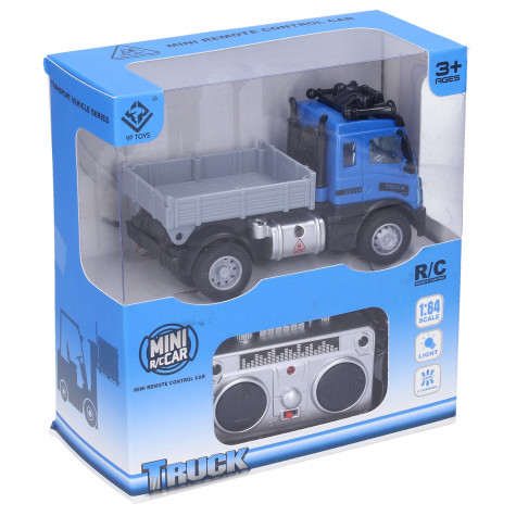 Auto RC nákladní sklápěč 13 cm - modré