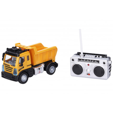 Auto RC nákladní sklápěč 13 cm - žluté ~ 1