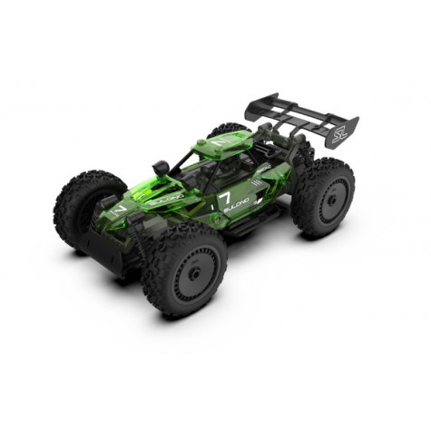 Auto RC buggy plast 22cm stavebnice 24MHz na baterie zelené