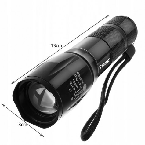 Trizand 21634 Svítilna CREE XPE 5W Zoom s UV světlem ~ 2