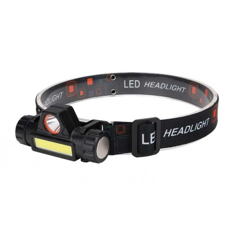 Trizand 18371 USB LED Svítilna 4v1 čelovka ~ 2