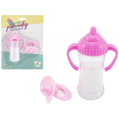 Teddies Sada pro panenky - lahvička a dudlík ~ 1