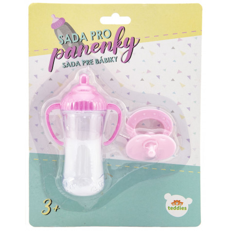Teddies Sada pro panenky - lahvička a dudlík ~ 2