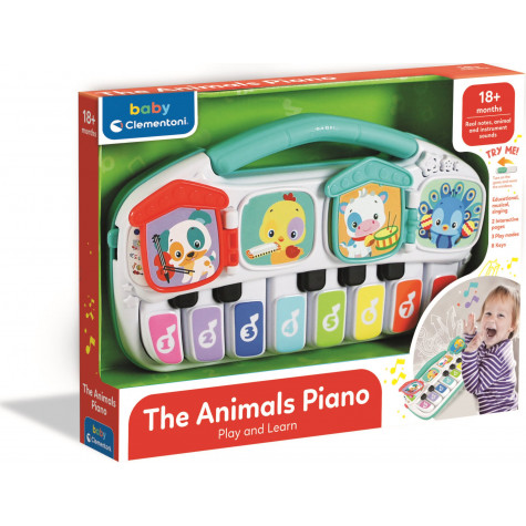 CLEMENTONI BABY Interaktivní piano se zvířátky se světly a zvuky ~ 2