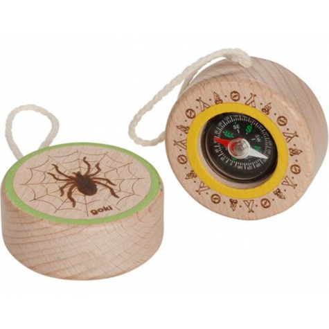 GOKI Dřevěný kompas Pavouk