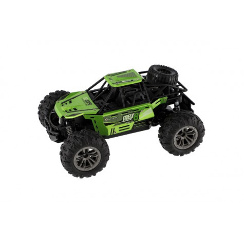 Auto RC buggy terénní zelené 22cm plast 2,4GHz na baterie + dobíjecí pack