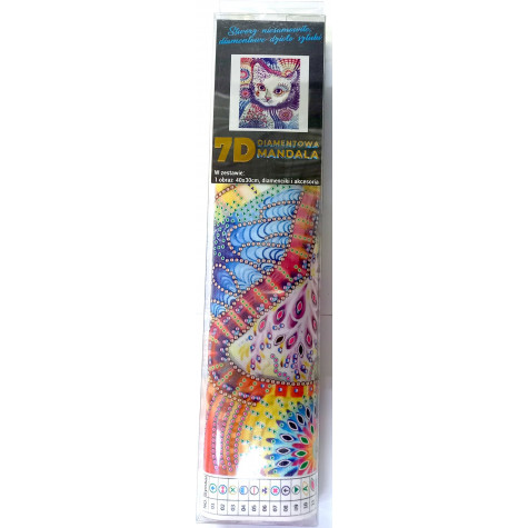 Norimpex Diamantové malování 7D obrázek 30x40cm - Bílá kočka ~ 2