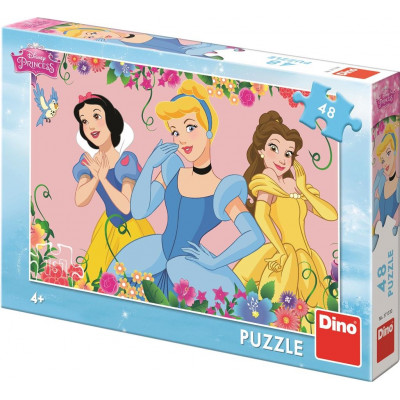 Dino Puzzle Rozkvetlé princezny 48 dílků