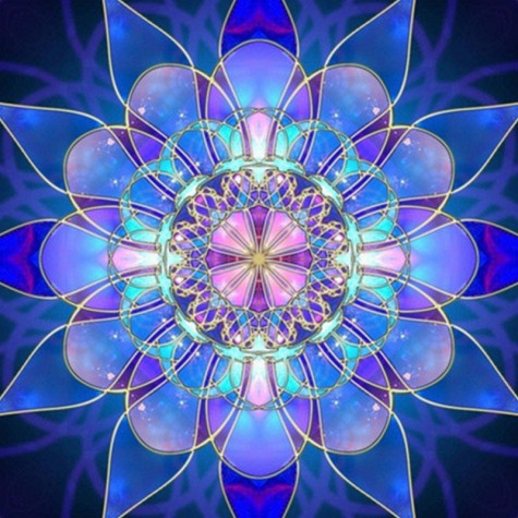 Norimpex Diamantové malování 7D obrázek 30x30cm - Nebeská mandala ~ 2