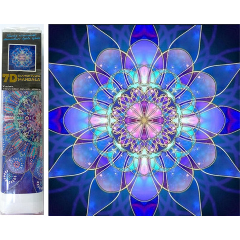 Norimpex Diamantové malování 7D obrázek 30x30cm - Nebeská mandala ~ 1