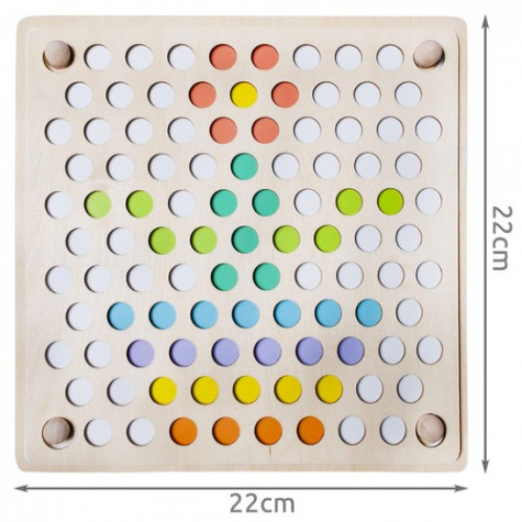 Kruzzel 22403 Dřevěné korálkové puzzle Mozaika ~ 2