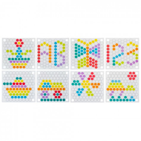Kruzzel 22403 Dřevěné korálkové puzzle Mozaika ~ 7